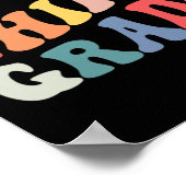 O Hey Derde Klas Groovy Leuke Terug naar School Le Poster (Hoek)