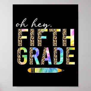 O Hey Vijfde Klas Terug Naar School Studenten 5e K Poster