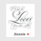 O hoe hij liefheeft sticker (Vel)