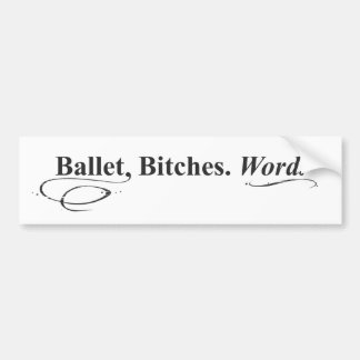 O! hoe ironisch! een bumpersticker! bumpersticker