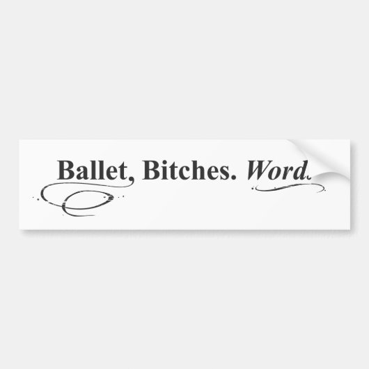 O! hoe ironisch! een bumpersticker! bumpersticker (Voorkant)