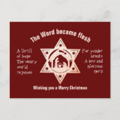 O HOLY NACGHT kerstBriefkaart Feestdagenkaart (Voorkant)