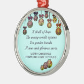 O HOLY NGHT | Festive Baubles | Kerstmis Metalen Ornament (Links)