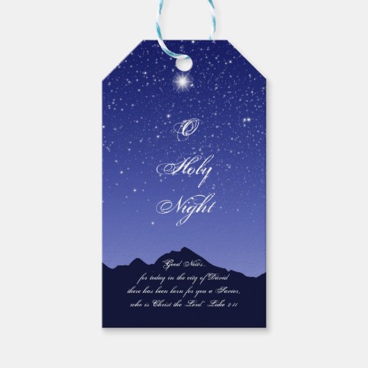 O Holy Night Cadeau Label Cadeaulabel (Voorkant)