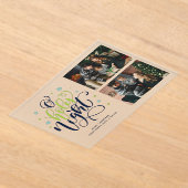 "O Holy Night" Kerstfoto Acryl Uitnodigingen (Laagn)