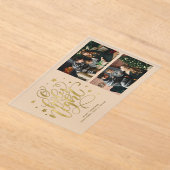 "O Holy Night" Kerstfoto Acryl Uitnodigingen (Laagn)