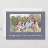 O Holy Night Kerstmis Foto Feestdagenkaart (Voorkant)