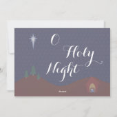 O Holy Night Kerstmis Foto Feestdagenkaart (Achterkant)