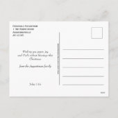 O HOLY NIGHT Nativity Christmas Feestdagenkaart (Achterkant)