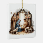 O Holy Night – Nativity Under Starlight Keramisch Ornament (Rechts)