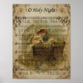 O Holy Night, Vintage Christmas Poster (Voorkant)
