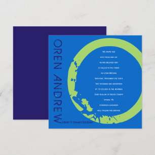 O Initiaal Collectie Bar bat Mitzvah Uitnodiging