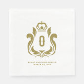 O Initiële Gouden Kuif Servet (Voorkant)