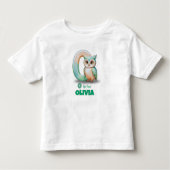 O is for Olivia - Custom Toddler T-Shirt (Voorkant)