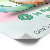 O is for Owl – Nursery Alphabet Art Print (Hoek)