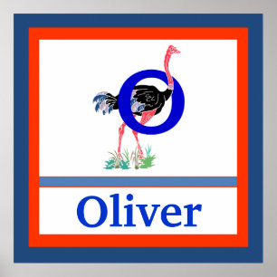 O is voor de Muur van de Muur van de Naam van Ostr Poster