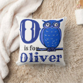 O is voor Oliver babyjongen  Kussen (Deken)