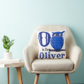 O is voor Oliver babyjongen  Kussen (Stoel)