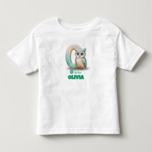 O is voor Olivia - Maatwerk Peuter T-Shirt