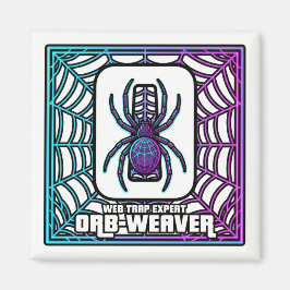 O is voor Orb-Weaver – GTA Stijl ABC Leren Magneet