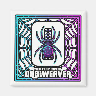 O is voor Orb-Weaver – GTA Stijl ABC Leren Magneet