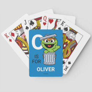O is voor Oscar de Grouch   Jouw namen toevoegen Pokerkaarten