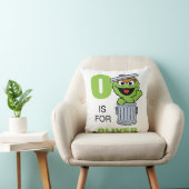 O is voor Oscar de Grouch | Voeg je naam toe Kussen (Stoel)