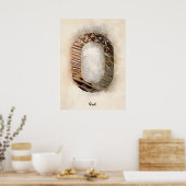 O is voor Uil Poster (Keuken)