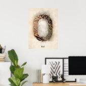 O is voor Uil Poster (Thuiskantoor)