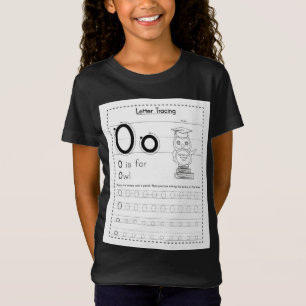 O is voor uil t-shirt