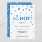 O, JA. Baby shower Uitnodiging (Voorkant / Achterkant)