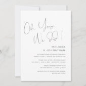 O ja, dat deden we, uitnodiging voor trouwuitstapf (Voorkant)