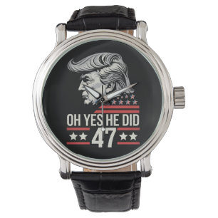 O ja, dat deed hij 47 Trump 2024  Horloge