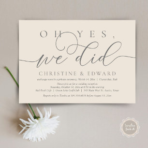 O Ja, Dat Hebben We Gedaan, Trouw Elopement Romant Kaart