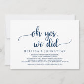 O ja, dat hebben we gedaan, uitnodiging voor een r (Voorkant)