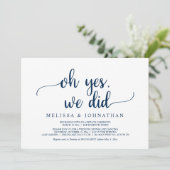 O ja, dat hebben we gedaan, uitnodiging voor een r (Staand voorkant)