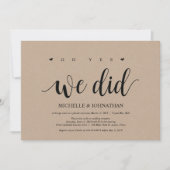 o ja, dat hebben we gedaan, uitnodigingskaart voor kaart (Voorkant)