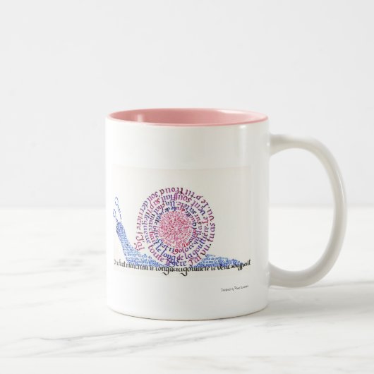 O, ja. De slak. Tweekleurige Koffiemok (Rechts)