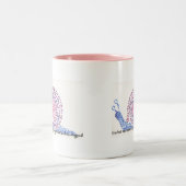 O, ja. De slak. Tweekleurige Koffiemok (Center)