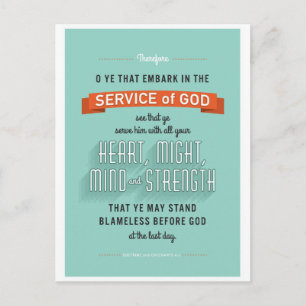 O ja die Embark. LDS-briefkaart Briefkaart