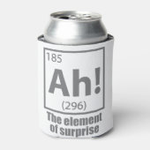 O, ja. Element of Surprise Funny Chemistry Joke Blikjeskoeler (Blikje Voorkant)