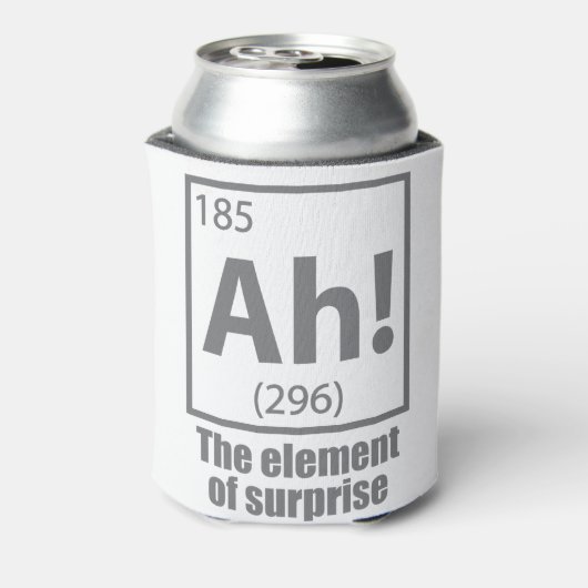 O, ja. Element of Surprise Funny Chemistry Joke Blikjeskoeler (Blikje Achterkant)