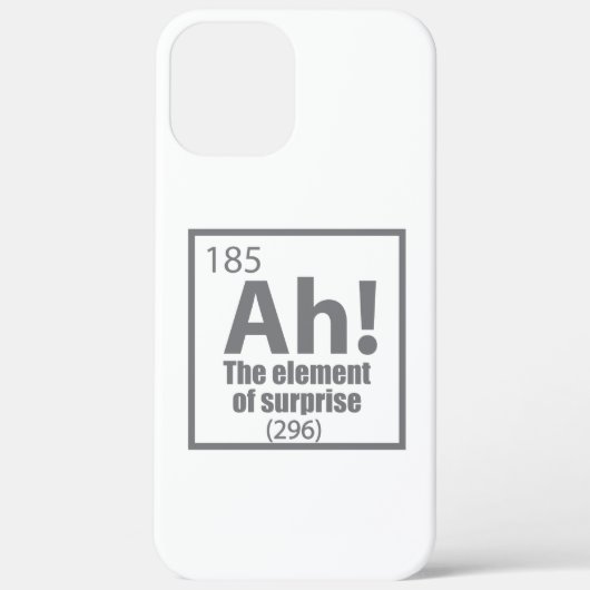 O, ja. Element of Surprise Funny Chemistry Joke Case-Mate iPhone Case (Achterkant)