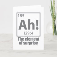 O, ja. Element of Surprise Funny Chemistry Joke