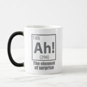 O, ja. Element of Surprise Funny Chemistry Joke Magische Mok (Links)