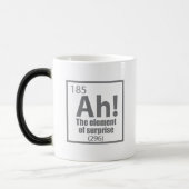 O, ja. Element of Surprise Funny Chemistry Joke Magische Mok (Links)
