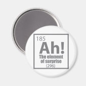 O, ja. Element of Surprise Funny Chemistry Joke Magneet (Voorkant / Achterkant)