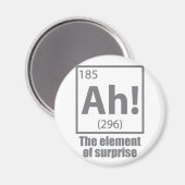O, ja. Element of Surprise Funny Chemistry Joke Magneet (Voorkant / Achterkant)