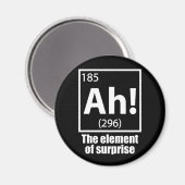 O, ja. Element of Surprise Funny Chemistry Joke Magneet (Voorkant / Achterkant)