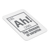 O, ja. Element of Surprise Funny Chemistry Joke Magneet (Rechterzijde)